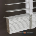 Striped faux wooden window blinds for cafe